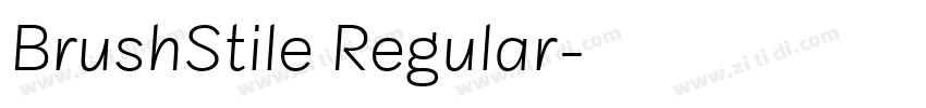 BrushStile Regular字体转换